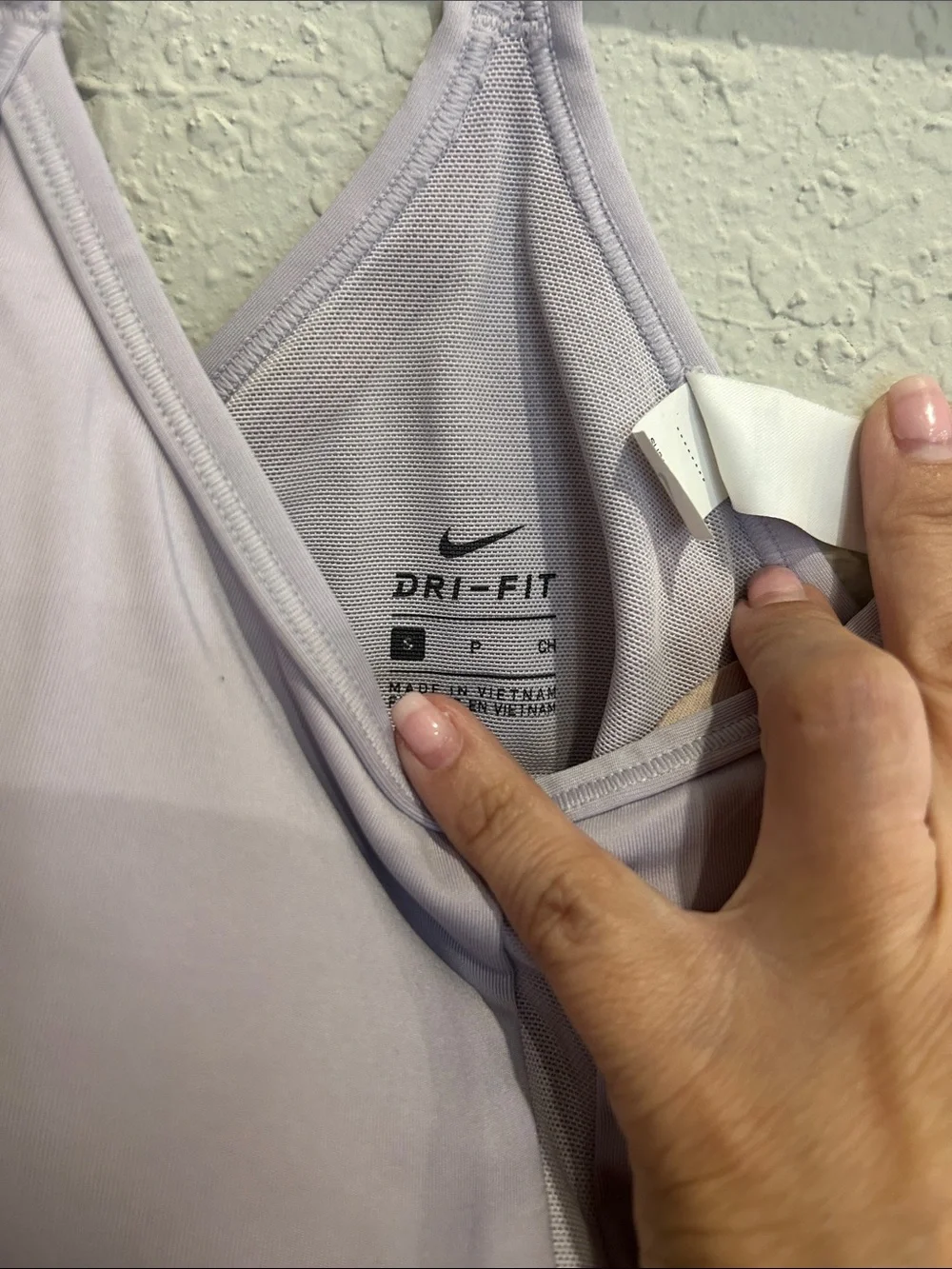 Nike Women's Light Lilac Strappy Sports Bra